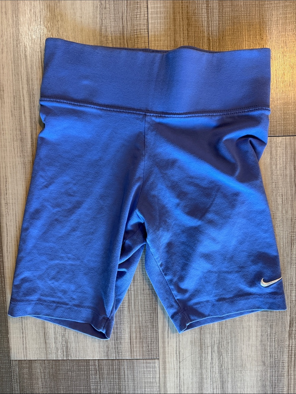 Nike Women's Royal Blue High-Waist Bike Shorts